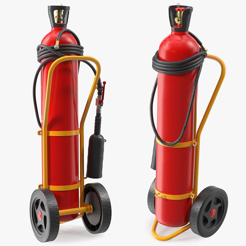 Portable Carbon_Alloy 12KGS CO2 Carbon Dioxide Fire Extinguisher
