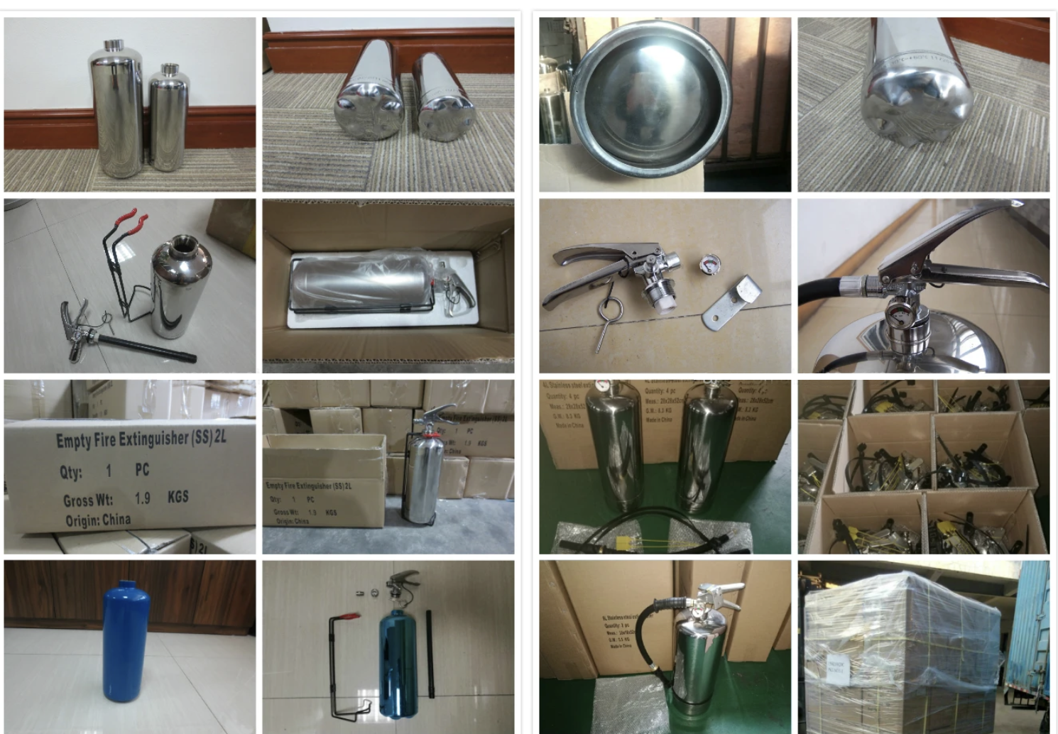Portable stainless steel 12L Water Mist Foam Fire Extinguisher(图1)